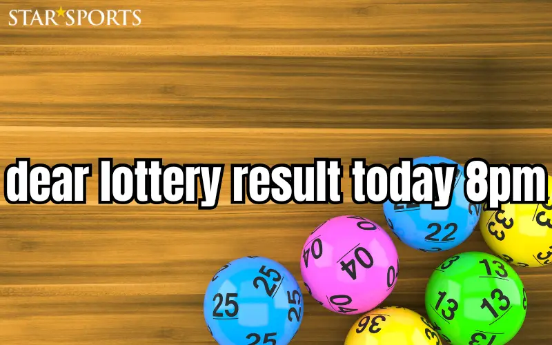 dear lottery result today 8pm